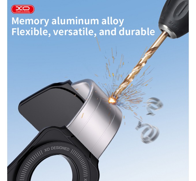 Держатель телефона автомобильный XO C145 90° Bending Velcro Magnetic черный, цена: 299 грн.