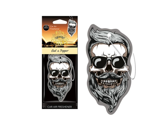 Ароматизатор Aroma Car Cellulose Dia De Los Muertos - Oud & Pepper Skull сухой, цена: 57 грн.
