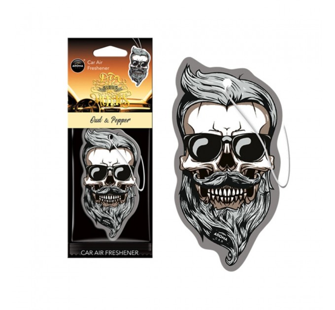 Ароматизатор Aroma Car Cellulose Dia De Los Muertos - Oud & Pepper Skull сухой, цена: 55 грн.