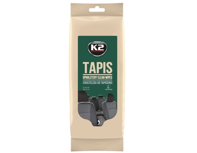 Серветки вологі K2 Tapis Wipes для очищення тканинної оббивки 24шт, ціна: 79 грн.