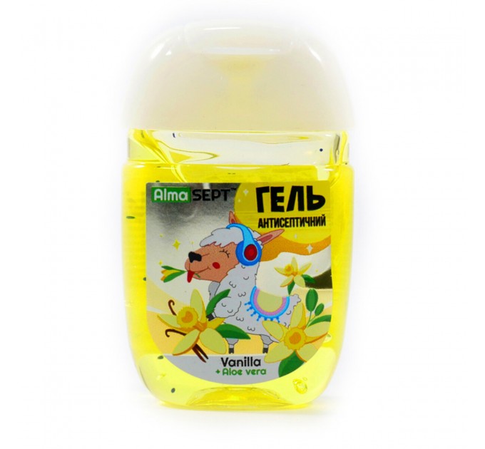 Антисептичний гель Alma Sept для рук Jungle Vanilla 40мл, ціна: 39 грн.