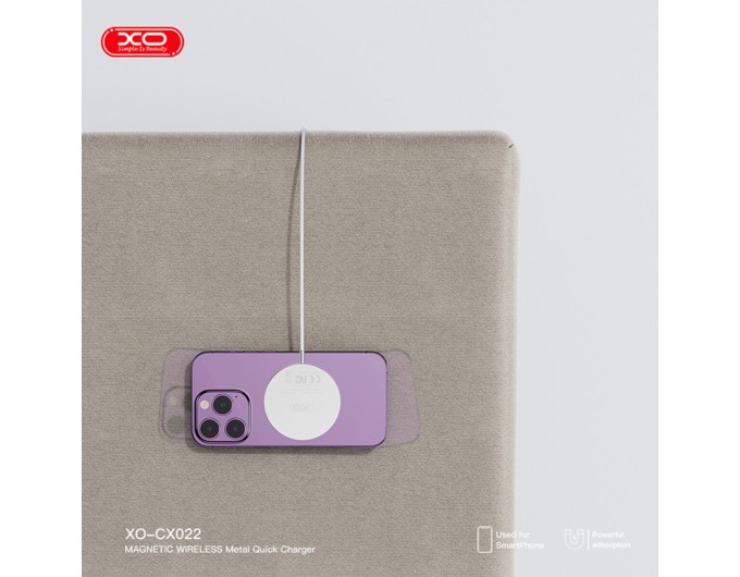 Беспроводное зарядное устройство для XO CX022 Magnetic Wireless Charger Type-C белый, цена: 389 грн.