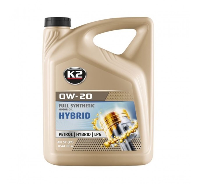 Моторне масло K2 Hybrid Oil 0W-20 5л, ціна: 1 367 грн.