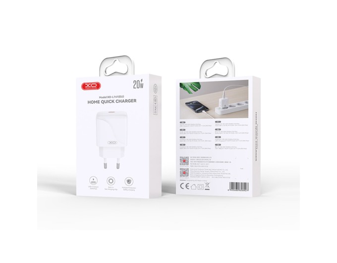 Сетевое зарядное устройство XO L141 USB-C 20W белый, цена: 159 грн.