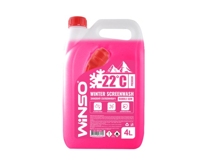 Омивач скла Winso Winter Screenwash -22°С зимовий Bubble gum готовий 4л, ціна: 258 грн.