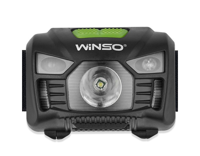 Фонарь налобный Winso 150Lm, 3W LED, 1200mAh с сенсором белый/красный, цена: 497 грн.