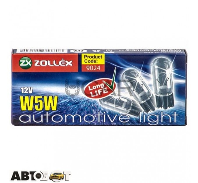 Лампа розжарювання Zollex W5W 12V 9024 (1 шт.), ціна: 8 грн.