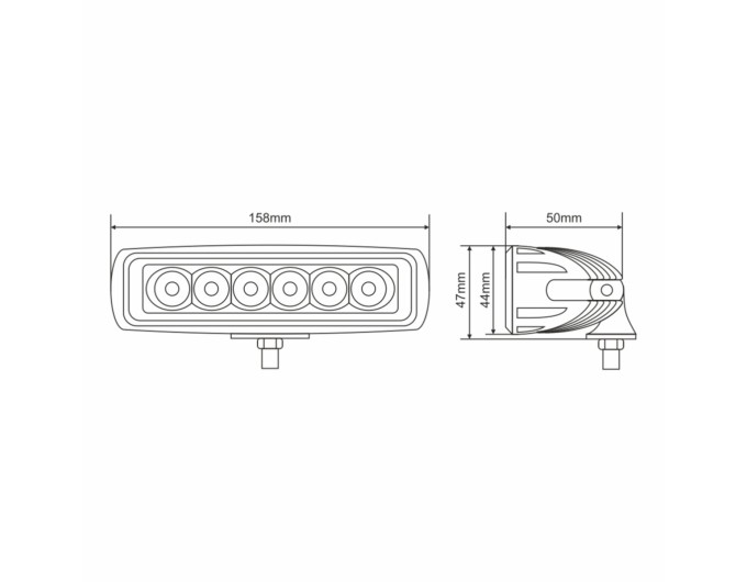 Фара светодиодная Brevia Epistar Flood 10-30V, 18W (6x3W), 1320Lm, 1шт, цена: 327 грн.
