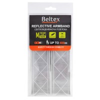 Світловідбиваюча пов'язка Beltex сіра M 35-40см
