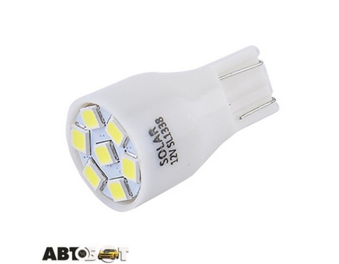 LED лампа SOLAR T10 W2.1x9.5d 12V 7SMD 2835 white SL1338 (2 шт.), цена: 38 грн.