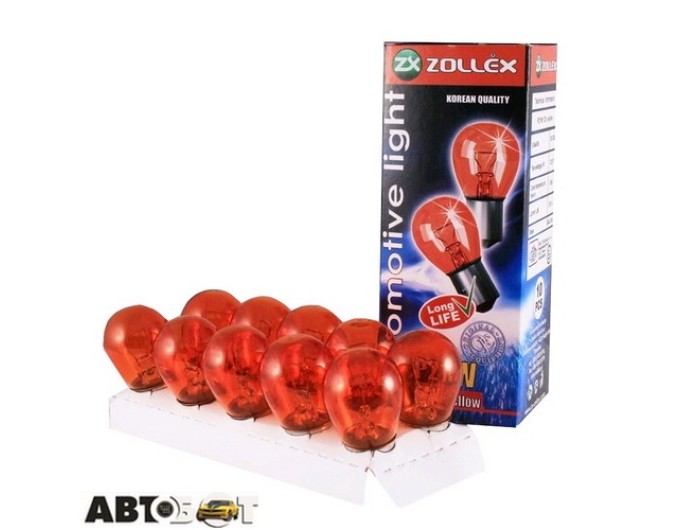 Лампа накаливания Zollex P21W 12V жовта 9124 (1 шт.), цена: 26 грн.