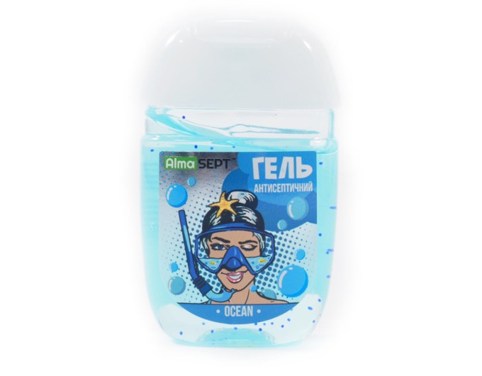 Антисептичний гель Alma Sept для рук PopArt Ocean 40мл, ціна: 42 грн.