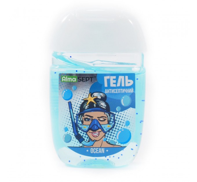 Антисептичний гель Alma Sept для рук PopArt Ocean 40мл, ціна: 39 грн.
