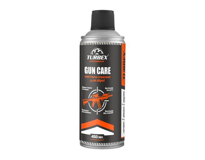Смазка очиститель для оружия Turbex Gun Care, 450мл, цена: 249 грн.