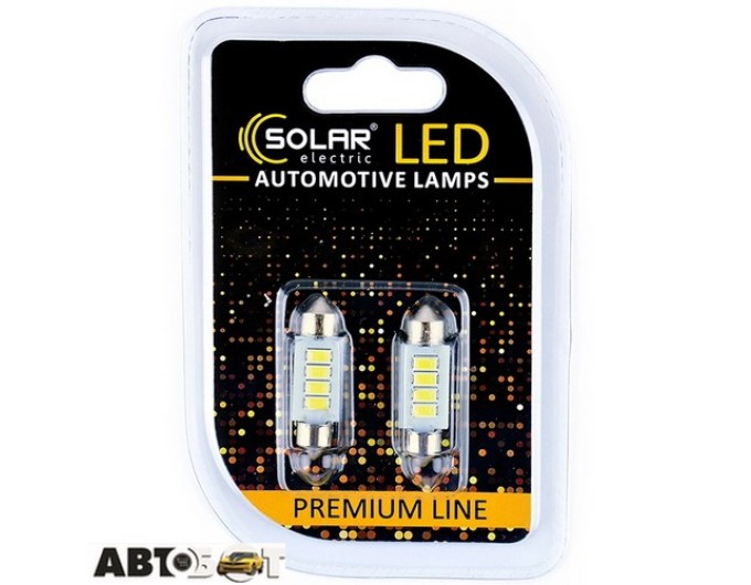 LED лампа SOLAR SV8.5 T11x36 12V 4SMD 5730 white SL1352 (2 шт.), ціна: 54 грн.
