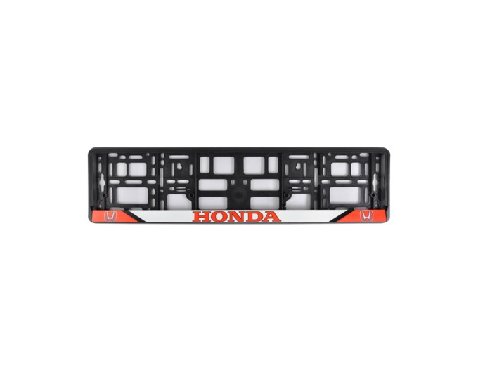 Рамка Сarlife під номер, кольоровий друк, Honda червоно-біла, ціна: 55 грн.