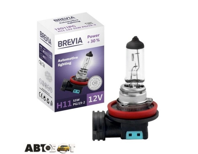 Галогенна лампа BREVIA Power +30% H11 12011PC (1 шт.), ціна: 447 грн.