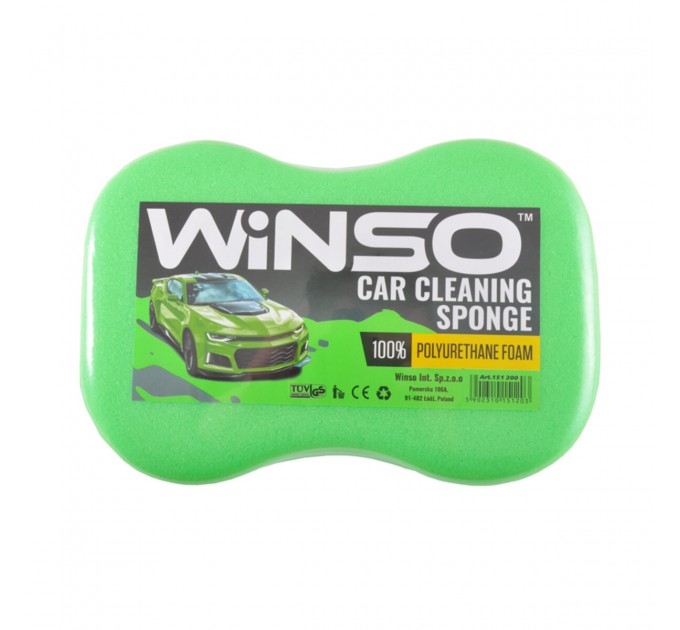 Губка для мытья авто Winso с мелкими порами, 240*160*70мм, цена: 48 грн.