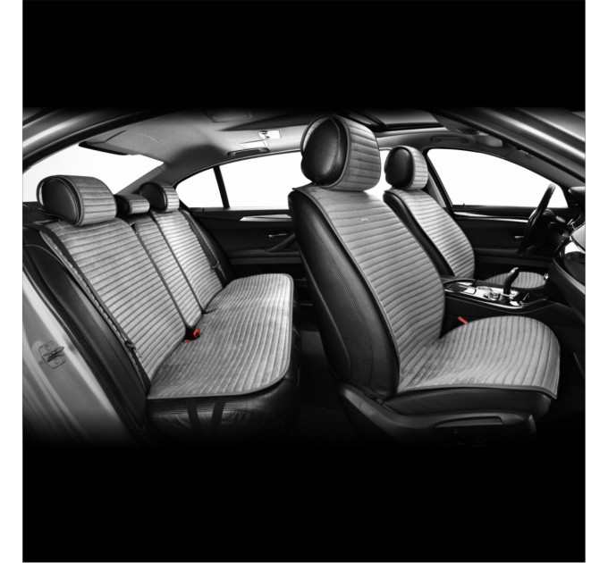 Комплект преміум накидок для сидінь CarLife Sport, grey, ціна: 4 561 грн.