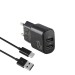 Сетевое зарядное устройство Brevia ePower 12W 2xUSB-A + кабель USB-A to USB-C 1м черный, цена: 319 грн.