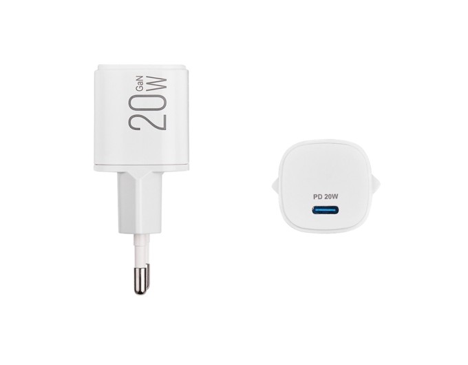 Сетевое зарядное устройство Brevia ePowerGaN PD20W USB-C белый, цена: 437 грн.