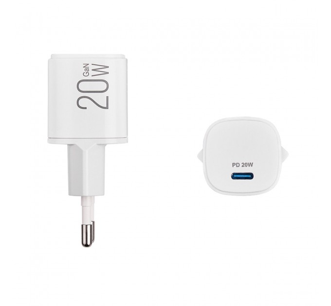 Сетевое зарядное устройство Brevia ePowerGaN PD20W USB-C белый, цена: 428 грн.