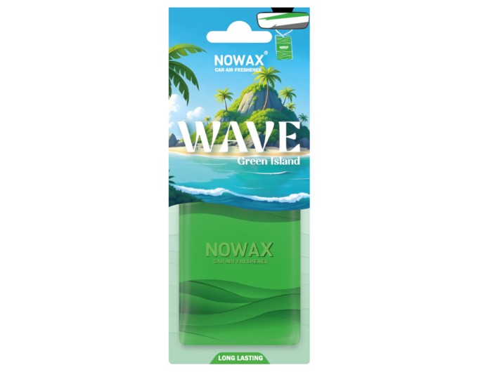 Ароматизатор пластиковий Nowax серія Wave - Green Island, ціна: 86 грн.