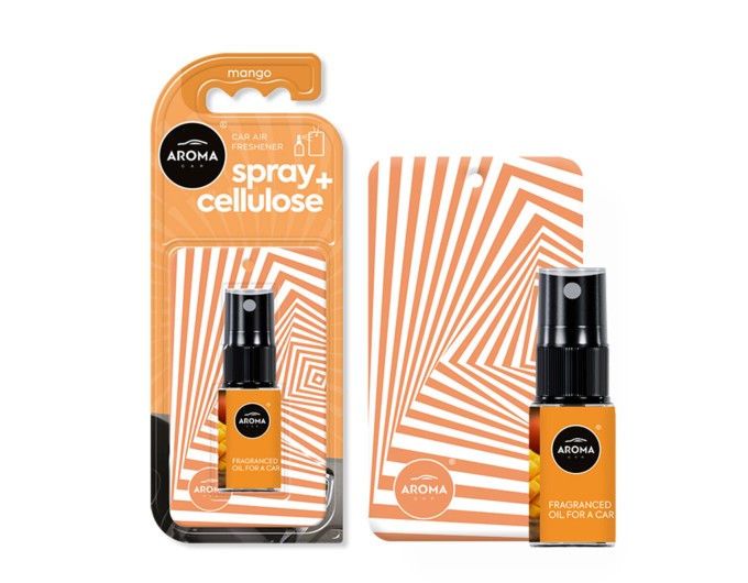 Ароматизатор Aroma Car Spray 20мл & Cellulose - Mango для салона авто, цена: 164 грн.