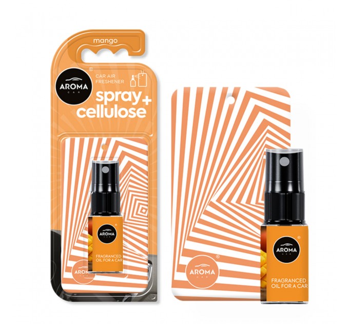 Ароматизатор Aroma Car Spray 20мл & Cellulose - Mango для салона авто, цена: 164 грн.