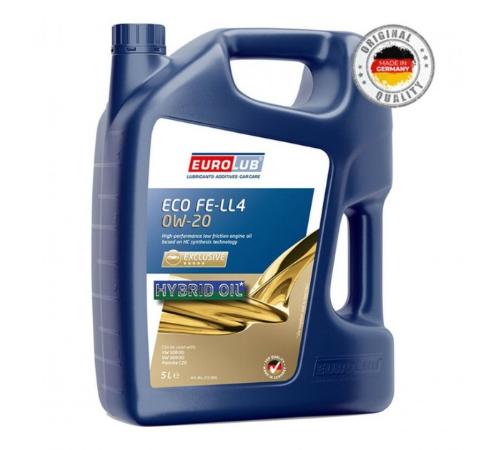 Моторное масло EuroLub ECO FE LL4 SAE 0W-20 5л, цена: 2 283 грн.