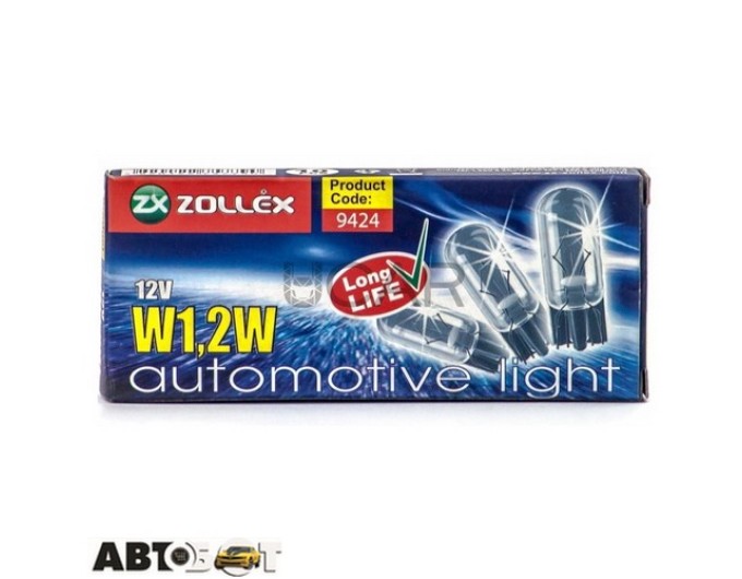 Лампа накаливания Zollex W1.2W 12V 9424 (1 шт.), цена: 9 грн.