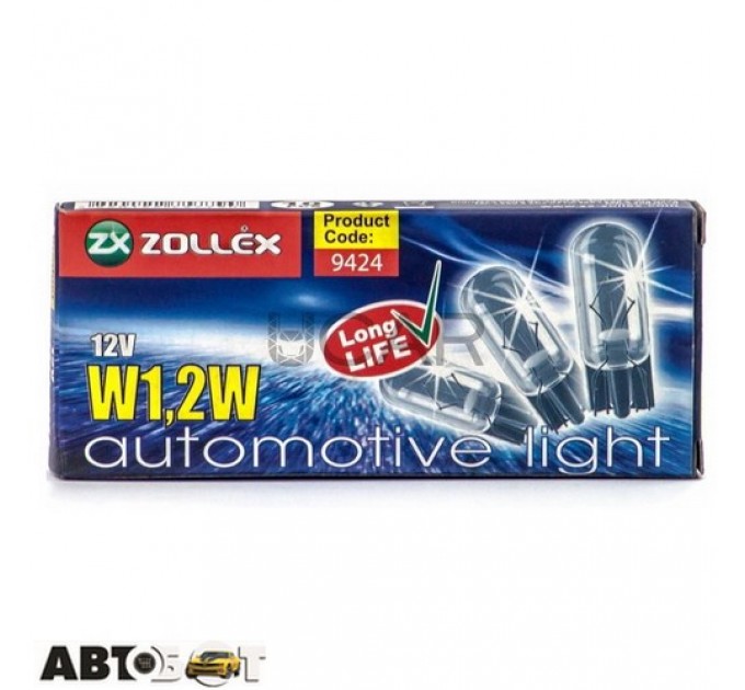 Лампа розжарювання Zollex W1.2W 12V 9424 (1 шт.), ціна: 14 грн.