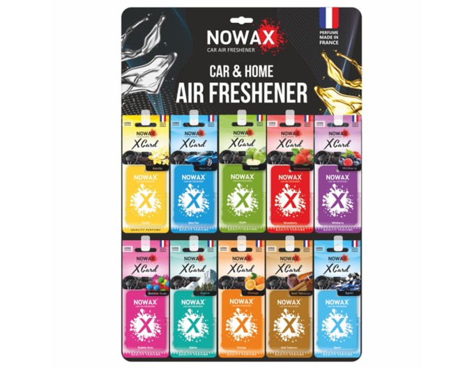 Ароматизатор Nowax X Card, дисплей набір, ціна: 1 513 грн.
