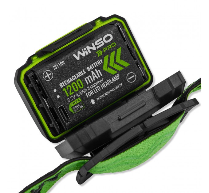 Фонарь налобный Winso Pro 250Lm, 5W XPG, 3xAAA/1200mAh в комплекте, с сенсором белый/красный, цена: 643 грн.