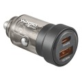 Автомобільний зарядний пристрій Winso Pro 75W 1xUSB-C+1xUSB-A, transparent, ціна: 325 грн.