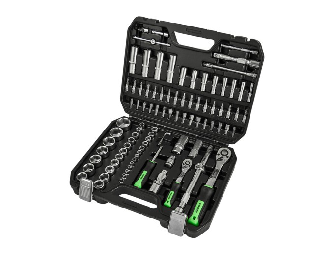 Профессиональный набор инструментов в кейсе Winso Pro 1/2", 1/4" 72 T, CR-V, 94ед., цена: 3 356 грн.