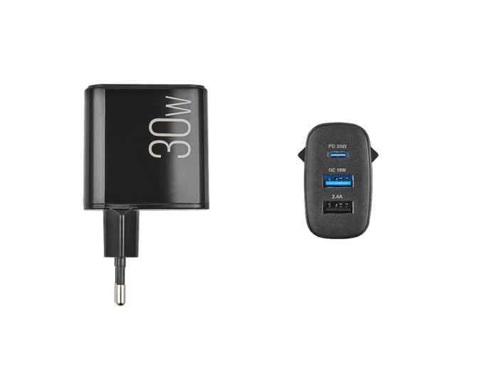 Сетевое зарядное устройство Brevia ePower PD20W+QC18W+12W черный, цена: 658 грн.