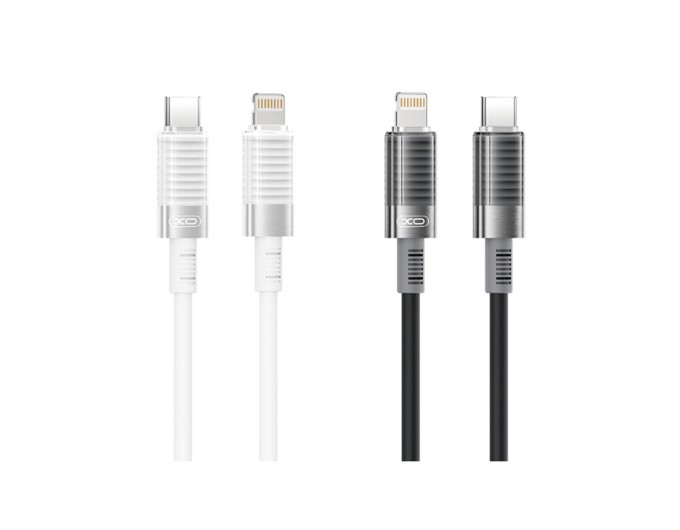 Кабель XO Brushed Silicone USB to Lightning 6A 1м чорний, ціна: 199 грн.