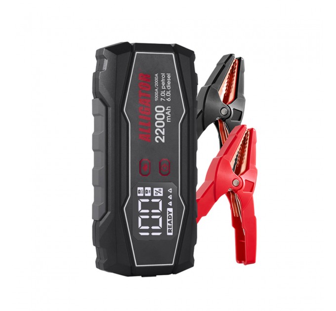 Пусковое устройство Alligator Jump Starter 1000A/2000A 22000mAh, цена: 4 441 грн.