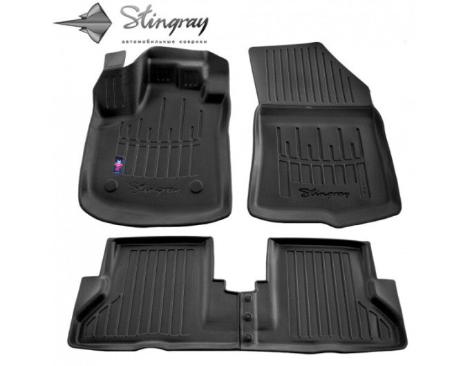 Renault Express II (2021-...) комплект 3D ковриков с 4 штук (Stingray), цена: 1 870 грн.