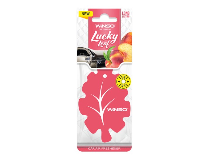 Освіжувач повітря Winso Lucky Leaf, целюлозний ароматизатор, Peach, ціна: 32 грн.