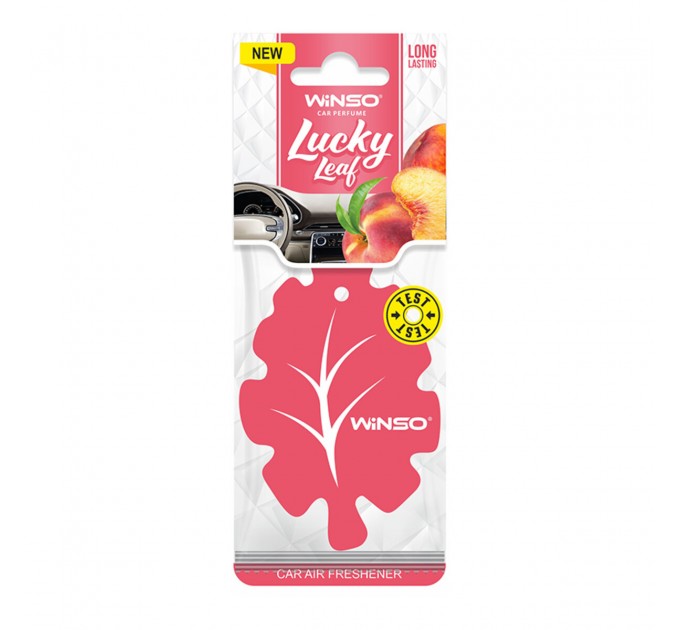 Освіжувач повітря Winso Lucky Leaf, целюлозний ароматизатор, Peach, ціна: 32 грн.