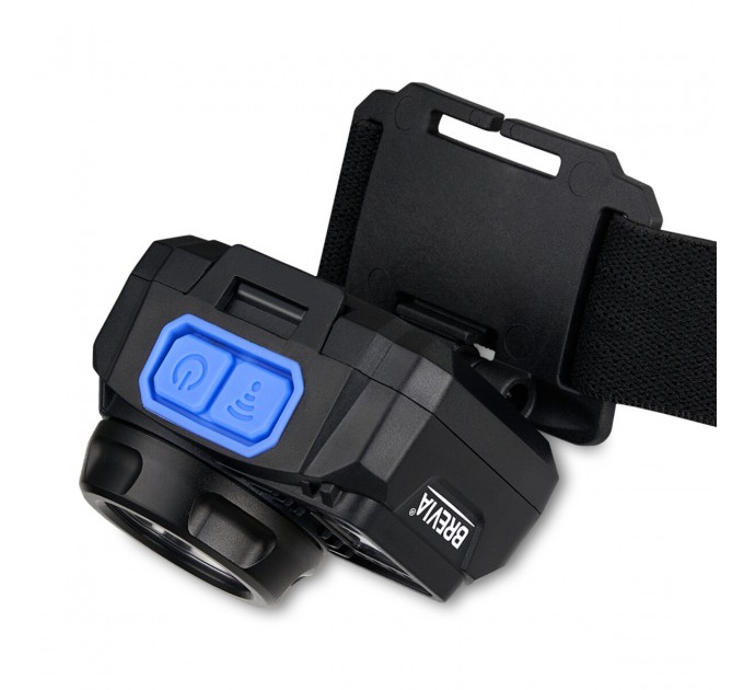 Фонарь налобный Brevia 500Lm, 3W CREE XPG+COB, 1200mAh/3xAAA, с сенсором белый/красный, цена: 999 грн.