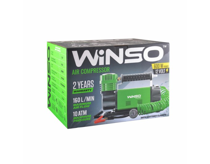 Компресор автомобільний Winso 10Атм 160л/хв 600Вт, ціна: 3 842 грн.