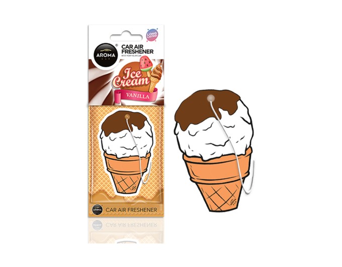 Ароматизатор Aroma Car Cellulose Sweets - Ice Cream Brown сухой, цена: 43 грн.