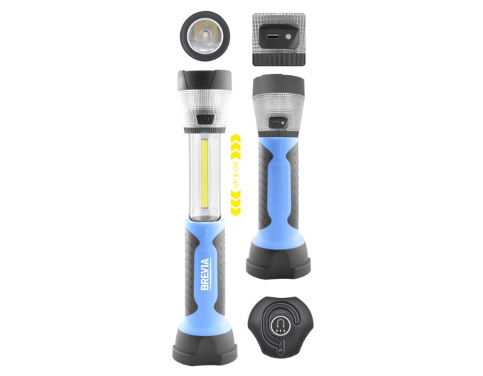 Ліхтар інспекційний Brevia LED телескопічний 3W COB+1W LED+8LED 300lm 2000mAh, ціна: 878 грн.