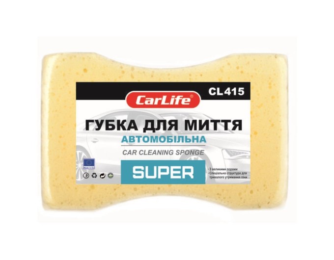 Губка для миття авто CarLife Super, ціна: 76 грн.