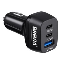 Автомобильное зарядное устройство для Brevia ePower TriDrive 78W 2xUSB-C+1xUSB-A