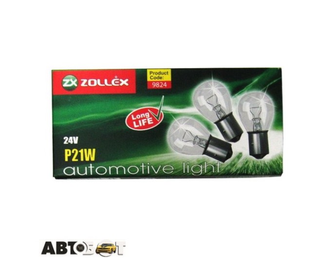 Лампа розжарювання Zollex P21W 24V 9824 (1 шт.), ціна: 27 грн.