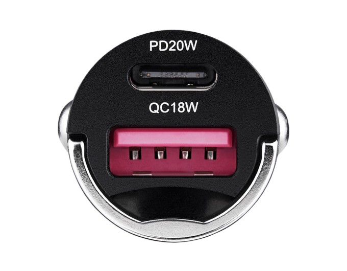 Автомобільний зарядний пристрій Winso Pro 38W USB-C+USB-A mini Metal, ціна: 412 грн.
